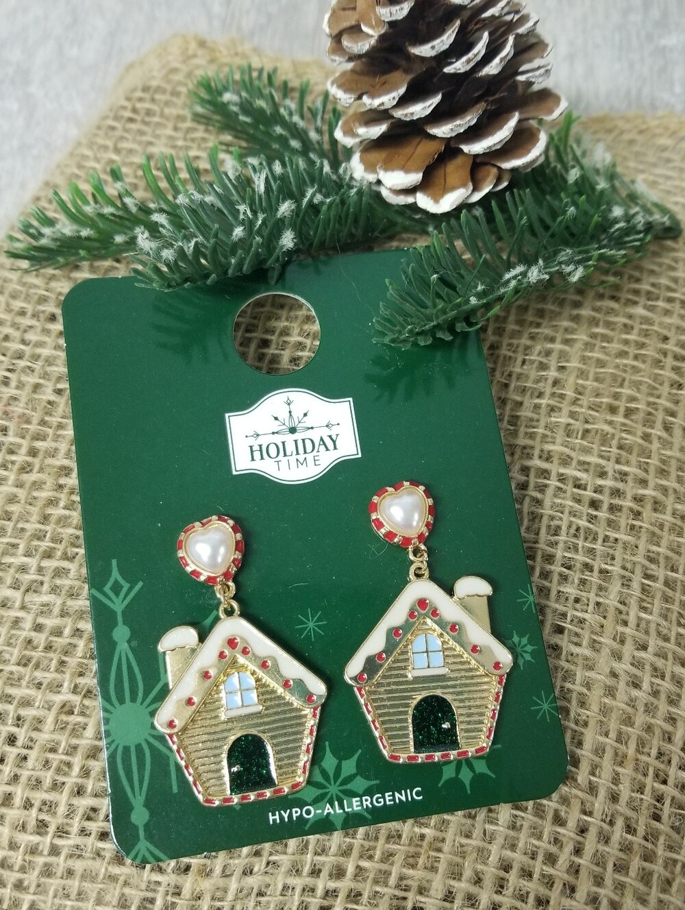 Gingerbread House Earrings